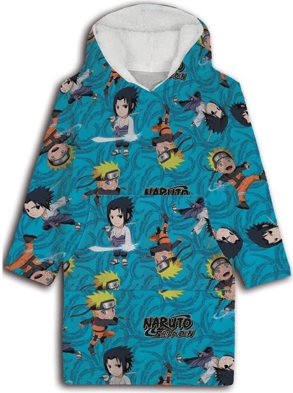 Naruto hoodie poncho maat XS - L - polyester