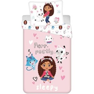 Gabby's Dollhouse Dekbedovertrek Sleepy - 140 x 200 cm - Polykatoen