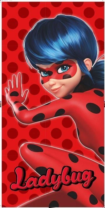 Ladybug - Kinderhanddoek - 100% Katoen - 70 x 140 cm - Knuffelzacht