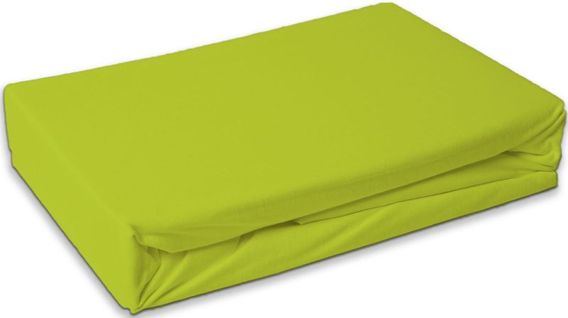 Jersey hoeslaken - Lime Groen - Matras dikte 30 cm