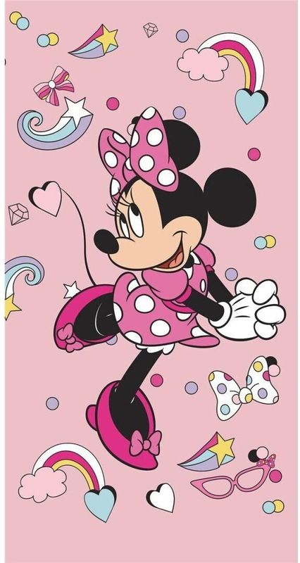 Minnie Mouse strandlaken Rainbow 70 x 140 cm