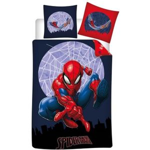 Spiderman - Dekbedovertrek - Rood-Blauw - Polycotton - 140 x 200 cm
