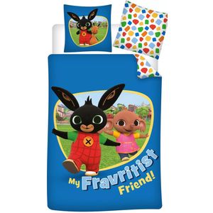 Dekbedovertrek - Beige - Katoen - 140x200 cm