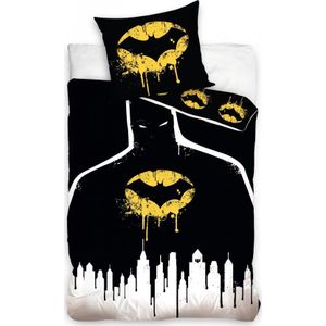 Batman Dekbedovertrek Dark - Eenpersoons -  140 x 200 cm - Katoen