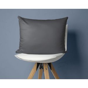 Primaviera Deluxe Satijnen Kussensloop 2 pack - Kussenslopen - 60 x 70 cm - Antraciet