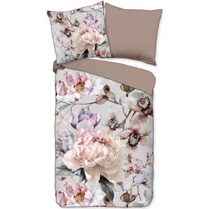 Descanso - Colinda - Dekbedovertrek - Grijs - 155x220 cm - Katoen Satijn