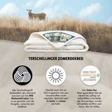 Terschellinger ZOMER Dekbed - Zuiver Scheer Wollen Zomer Dekbed - Luchti - Licht en Absorberend Wol