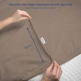 Hoeslakens - Wit - Katoen - Stretch