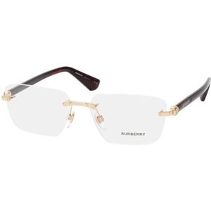 Burberry - BE1392 - Optische Monturen - Goudkleurig - Vierkant Metalen Frame