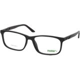 Puma PU 0333O 001, inclusief kwaliteitsglazen, Rechthoekig Brillen, Heren