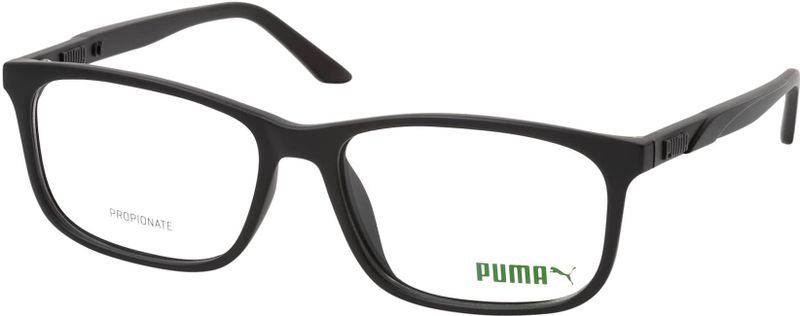Puma PU 0333O 001, inclusief kwaliteitsglazen, Rechthoekig Brillen, Heren