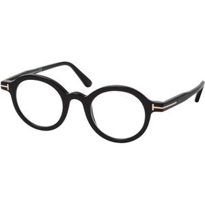 Tom Ford FT 5664-B 001, inclusief kwaliteitsglazen, Rond Brillen, Unisex