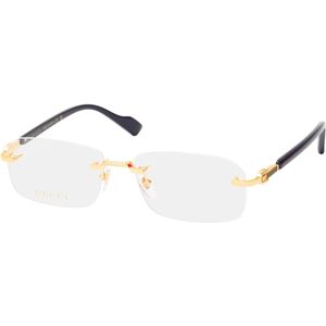 Gucci - Optical Frame - Geel - Randloos Rechthoekig Silhouet - Heren Accessoires
