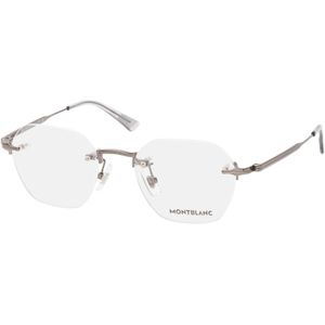Montblanc - MB0403O - Optische Monturen - Ruthenium - Metaal - Transparant - Rond