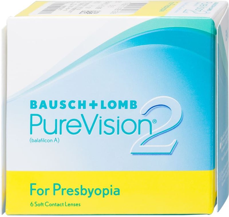 Bausch + Lomb - PureVision 2 for Presbyopia - Multifocale Lenzen - 3 Stuks - Silicone Hydrogel