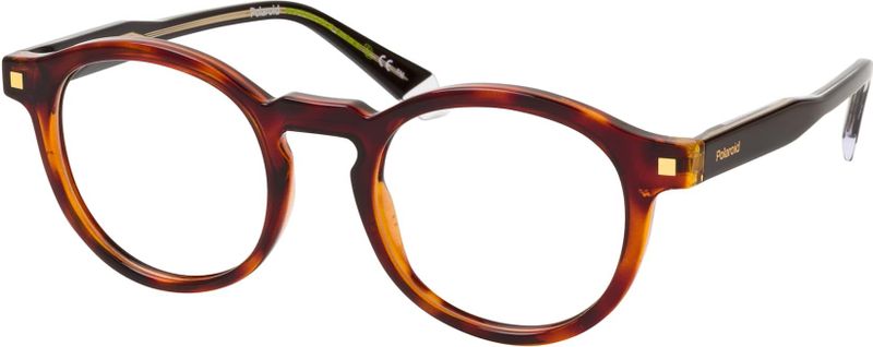 Polaroid PLD D492 086, inclusief kwaliteitsglazen, Rond Brillen, Heren