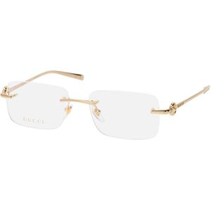 Gucci - GG1703O 003 - Optische Monturen - Goud - Metaal - Kwadraat