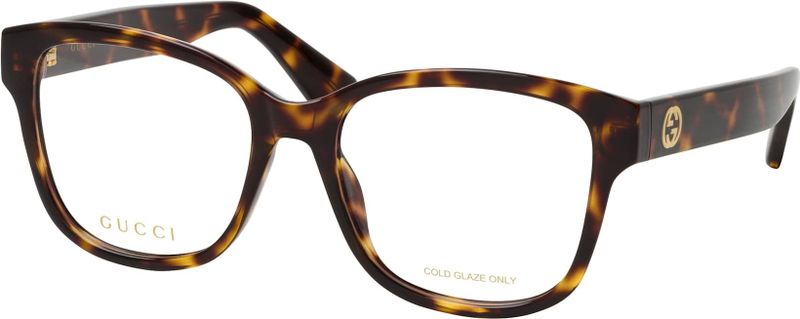 Gucci GG 1340O 002, inclusief kwaliteitsglazen, Rechthoekig Brillen, Dames