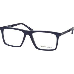 Emporio Armani - Zonnebril - Navy - Geïnjecteerd - Rechthoekige Vorm
