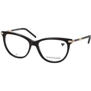 Longchamp - LO2727 - Optische Monturen - Zwart - Acetaat - Kattenoog