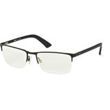 Puma PU 0028O 005, inclusief kwaliteitsglazen, Rechthoekig Brillen, Heren