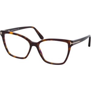 Tom Ford - FT5812-B - Optische Monturen - Havana - Acetaat - Vlinder