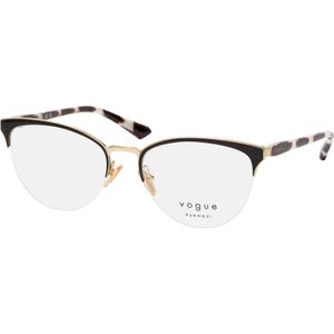Vogue - VO4304 - Bril - Zwart met Goud - Ovaal Montuur