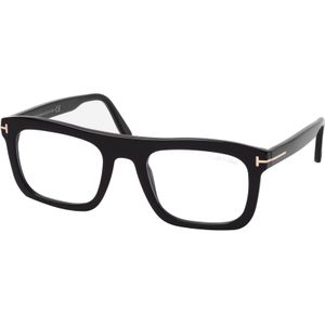 Tom Ford - Blauw Licht Filter - Rechthoekige Brillen - Zwart - 52 mm
