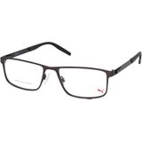 Puma PU 0256O 002, inclusief kwaliteitsglazen, Rechthoekig Brillen, Heren