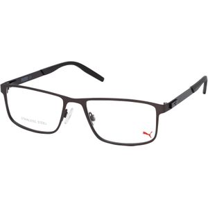 Puma PU 0256O 002, inclusief kwaliteitsglazen, Rechthoekig Brillen, Heren
