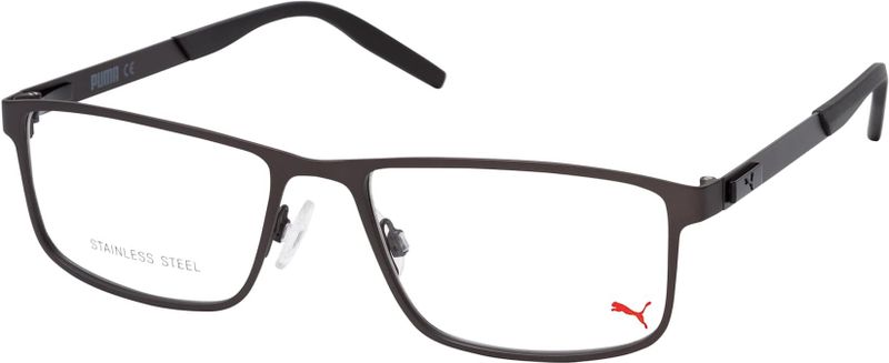 Puma PU 0256O 002, inclusief kwaliteitsglazen, Rechthoekig Brillen, Heren