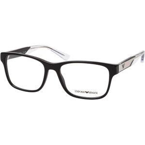 Emporio Armani - Bril - Zwart - Kunststof