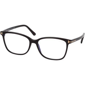 Tom Ford FT 5842-B 001, inclusief kwaliteitsglazen, Vierkant Brillen, Dames