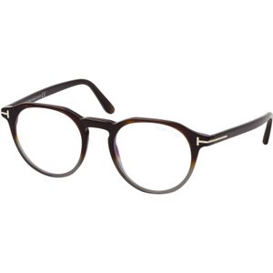 Tom Ford FT 5833-B 056, inclusief kwaliteitsglazen, Rond Brillen, Heren