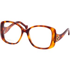 Gucci GG 1236O 002, inclusief kwaliteitsglazen, Vierkant Brillen, Dames