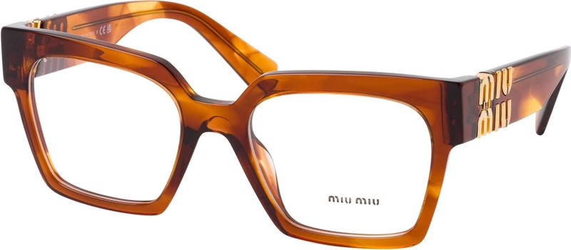 Miu Miu - MU 04UV - Optische Monturen - Bruin - Acetaat