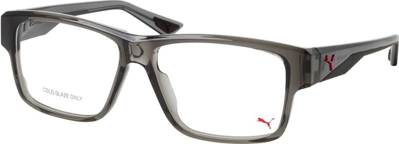 Puma PU 0408O 003, inclusief kwaliteitsglazen, Rechthoekig Brillen, Heren