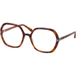 Tom Ford - FT5814-B - Optische Monturen - Geïnjecteerd - Havana - Geometrisch