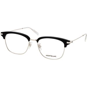 MONTBLANC MB 0141OK 001, inclusief kwaliteitsglazen, Rechthoekig Brillen, Heren