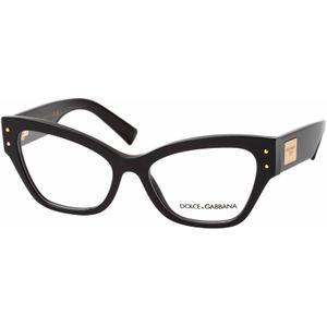 Dolce Gabbana - Zwart - Optisch Montuur - Inclusief Hoes en Certificaat