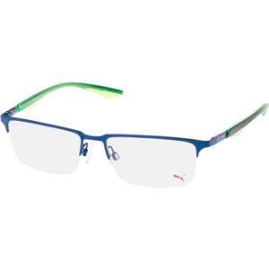 Puma PU 0064O 001, inclusief kwaliteitsglazen, Rechthoekig Brillen, Heren