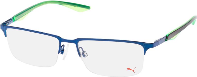Puma PU 0064O 001, inclusief kwaliteitsglazen, Rechthoekig Brillen, Heren