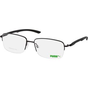 Puma PU 0339O 001, inclusief kwaliteitsglazen, Rechthoekig Brillen, Heren