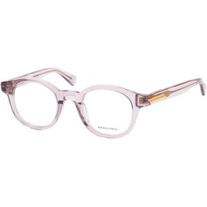 Bottega Veneta BV 1413O 003 Rond Brillen, Heren