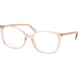 Gucci - GG0026O - Optische Monturen - Rosa Trasparente - Cat Eye