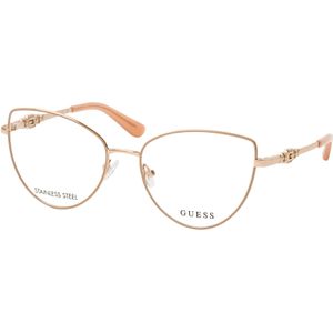 Guess - GU2954 - Optische Monturen - Beige - Metaal - Kattenoog
