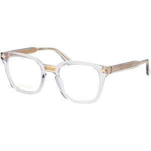 Gucci - GG0184O 005 - Optische Monturen - Grijs Transparant - Acetaat