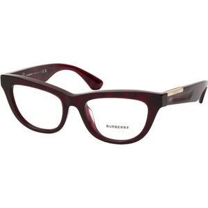 Burberry - BE2406U 4115 - Bril - Rood - Kunststof - Rechthoekig Montuur