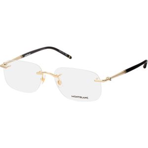 Montblanc - MB0071O - Optische Monturen - Goud - Metaal - Transparant