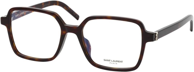 Saint Laurent - Optical Glasses - Bruin - Acetaat - Brede Vierkante Vorm